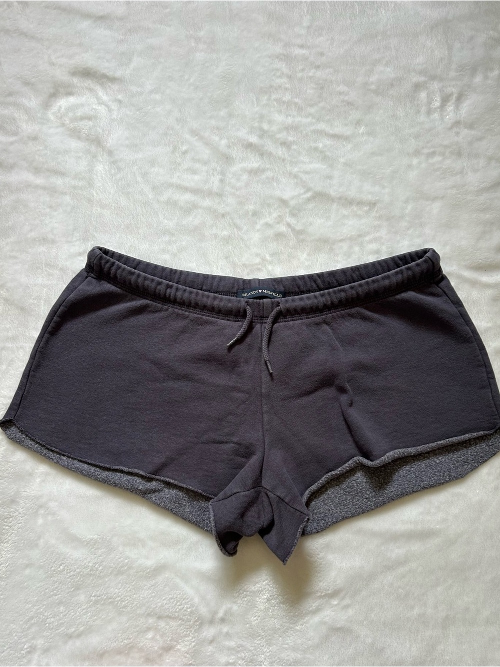 Brandy Melville Black Athletic Lounge Shorts with Drawstring